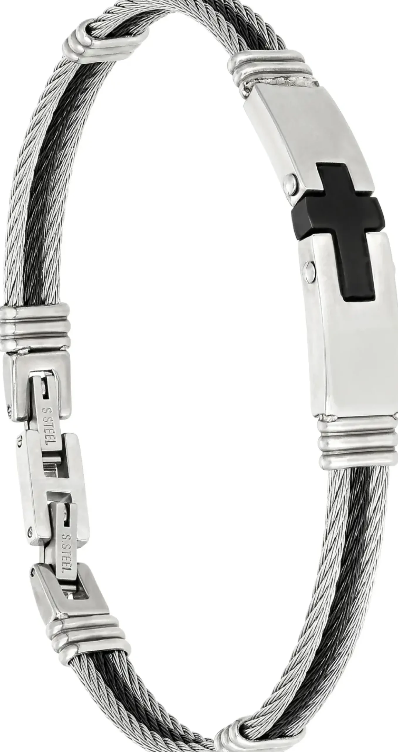 Herren Armband - Steel Cross