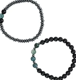 Herren Armband-Set - Agate Gems