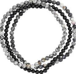 Herren Armband-Set - Grey Agate