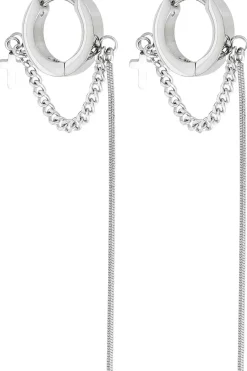 Herren Creolen - Chain Steel