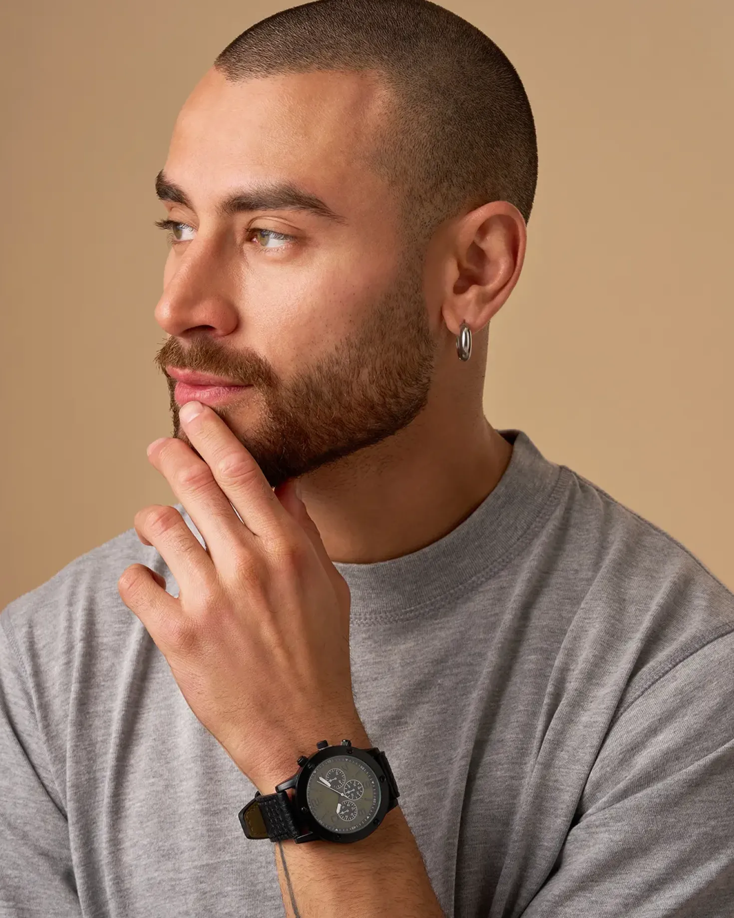 Herren Creolen - Timeless Steel