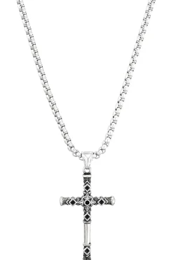 Herren Kette - Enamelled Cross