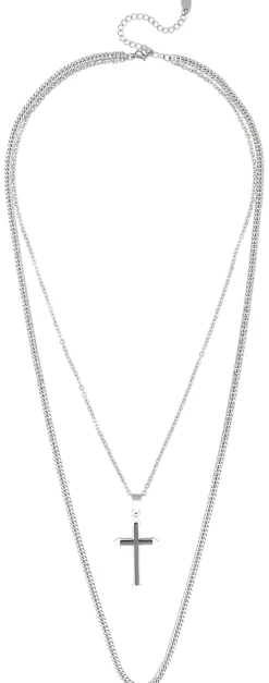 Herren Kette - Black Crossed