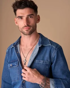 Herren Kette - Shiny Cross