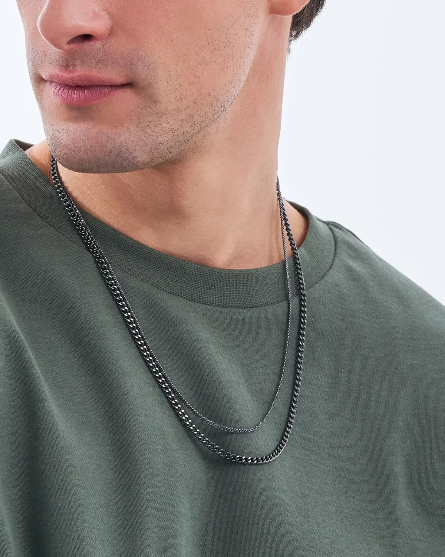 Herren Ketten-Set - Hematite Classic