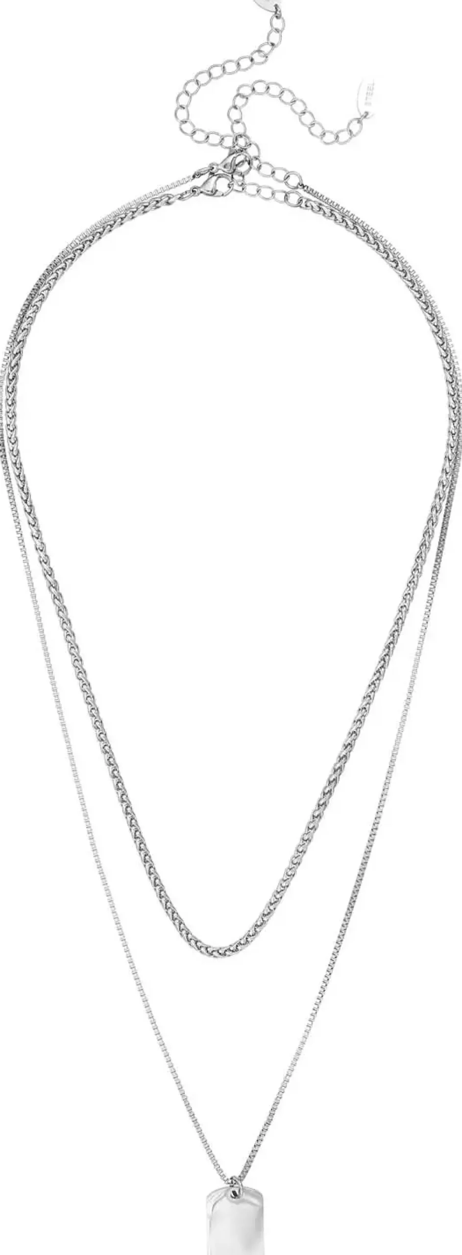 Herren Ketten-Set - Silver Tag