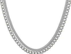 Herren Ketten-Set - Silver Steel