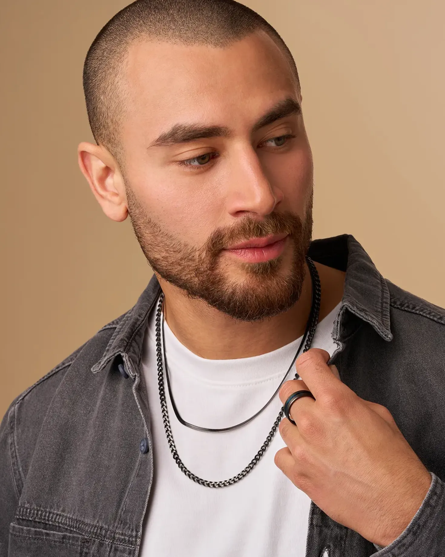 Herren Layering Kette - Perfect Black