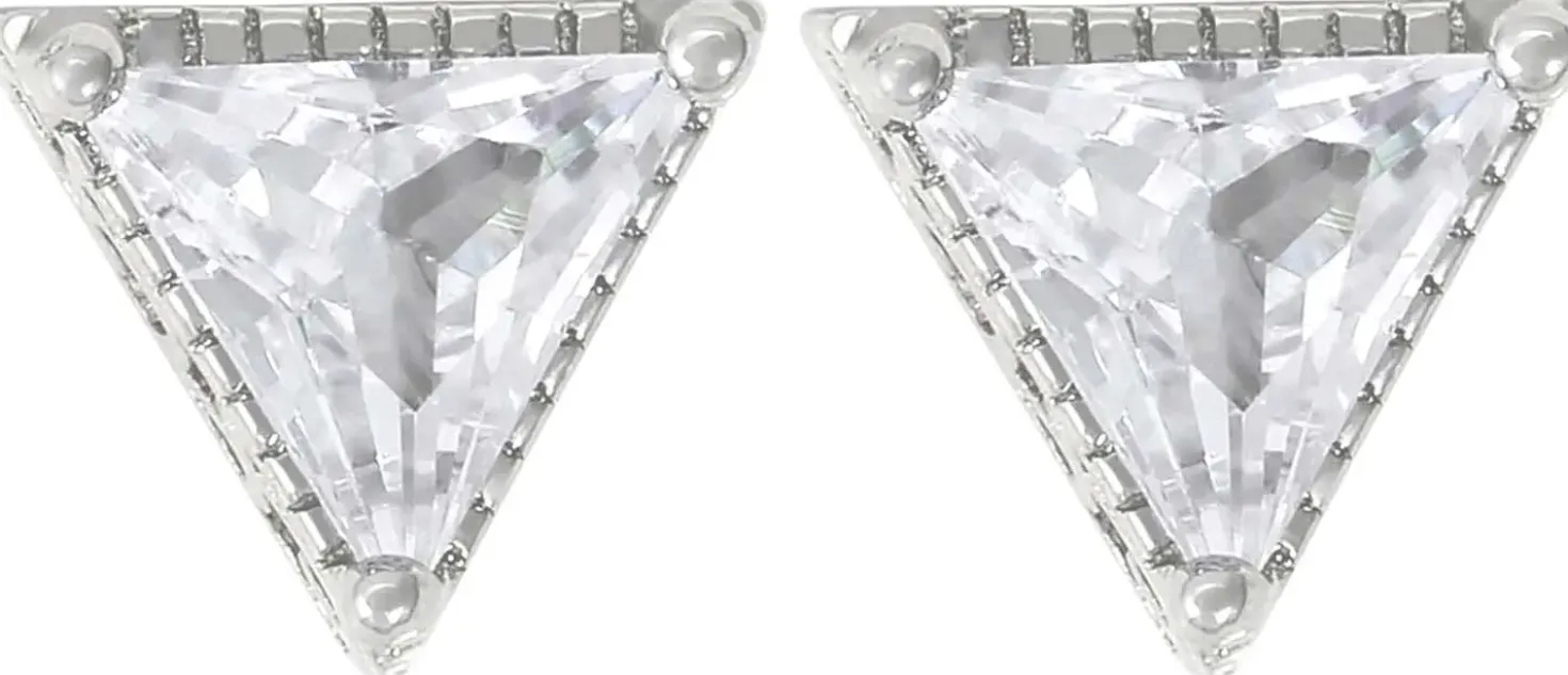 Herren Ohrstecker - Sparkling Triangle