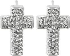 Herren Ohrstecker - Sparkling Cross