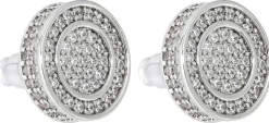 Herren Ohrstecker - Zirconia Circle
