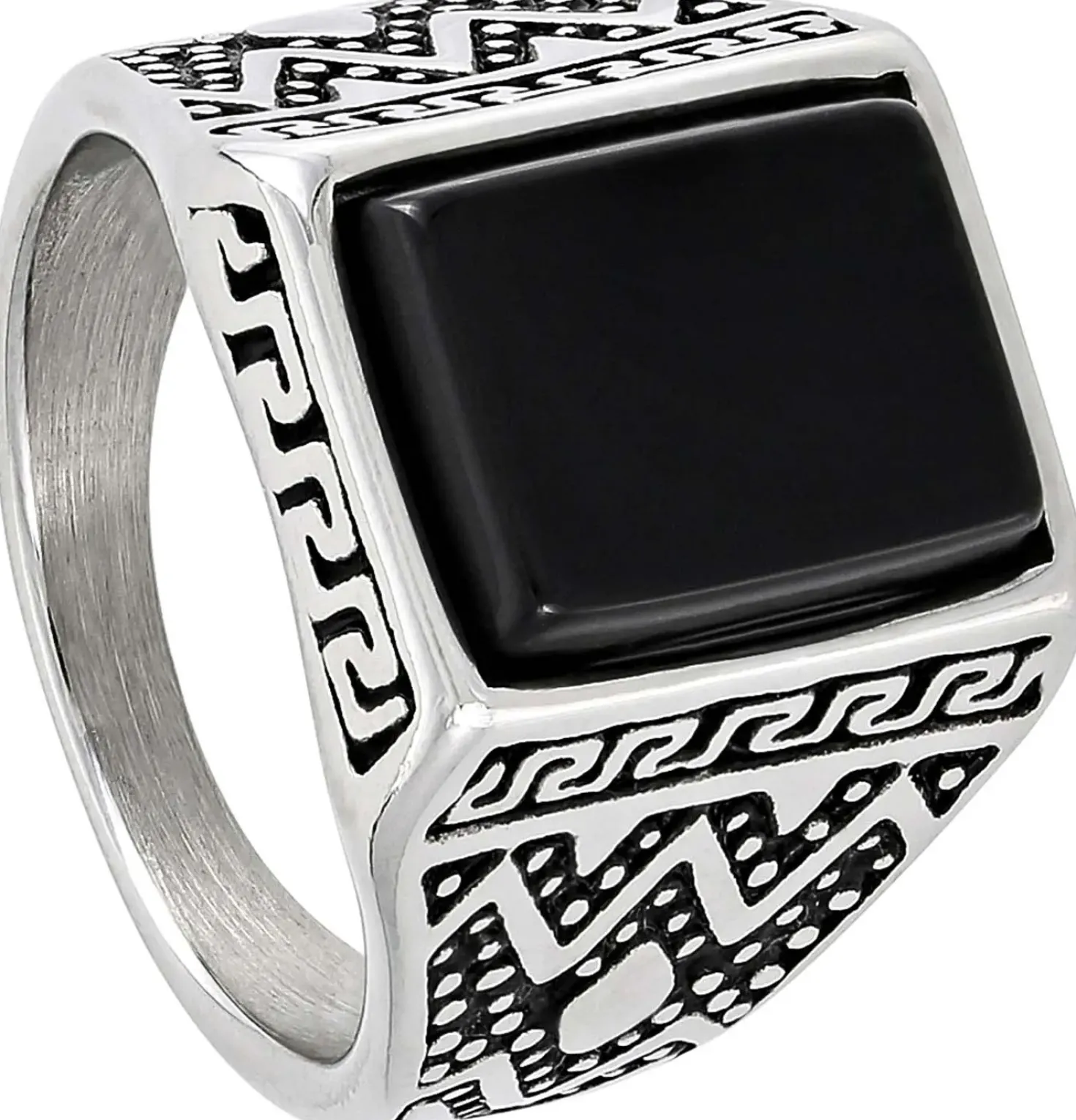 Herren Ring - Black Shine