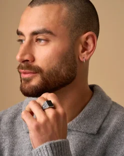 Herren Ring - Black Shine