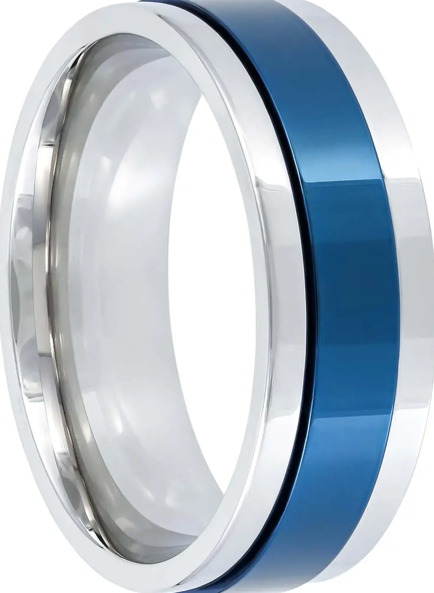Herren Ring - Blue Glow