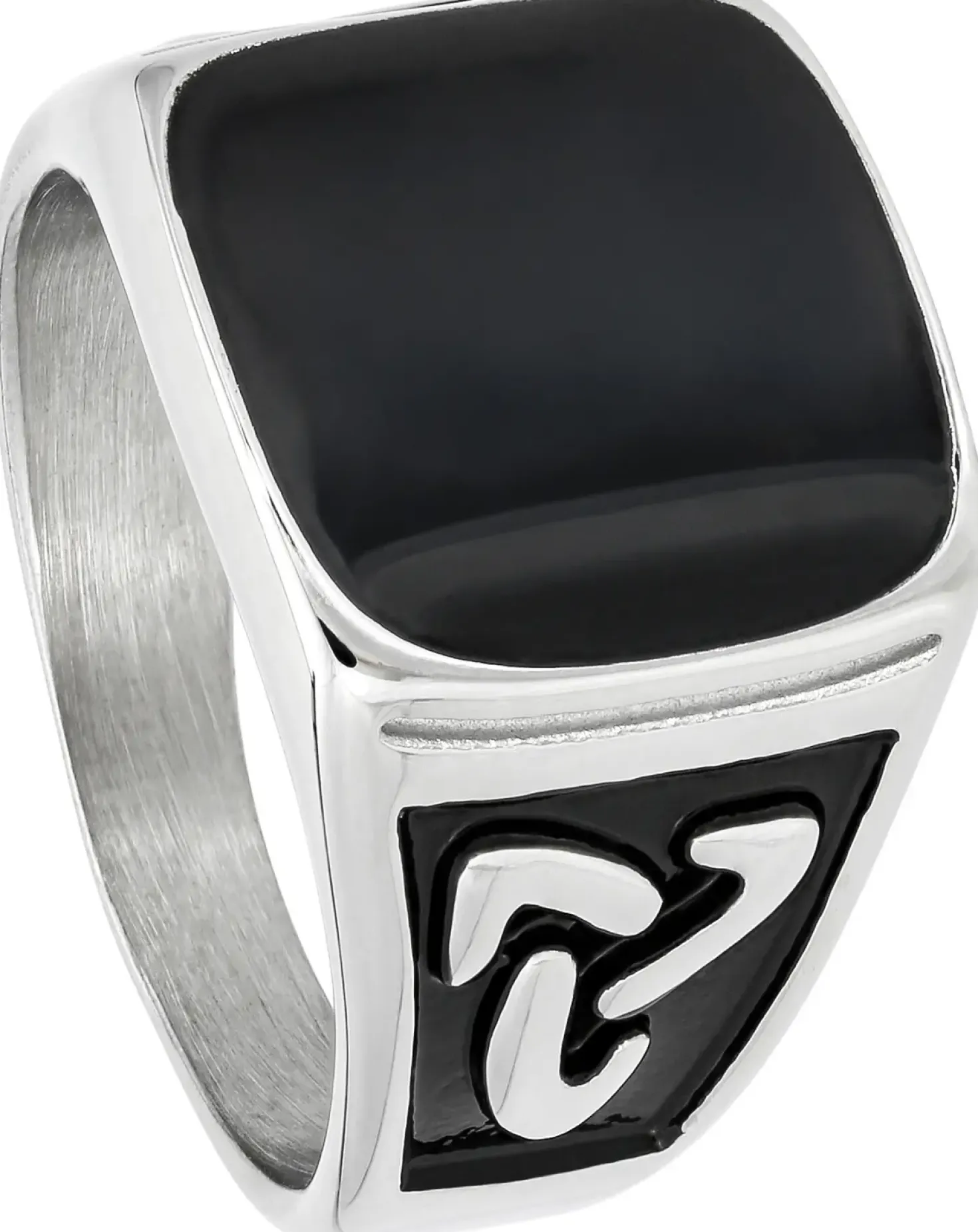 Herren Ringe - Steel Enamel