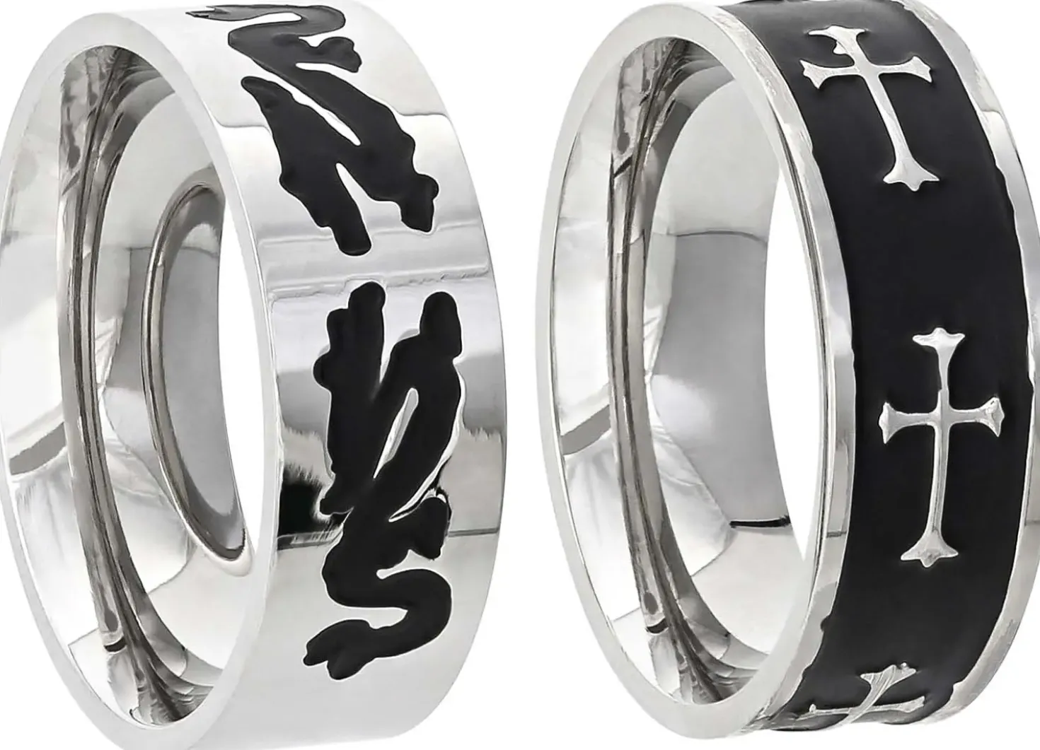 Herren Ring-Set - Silver Danger