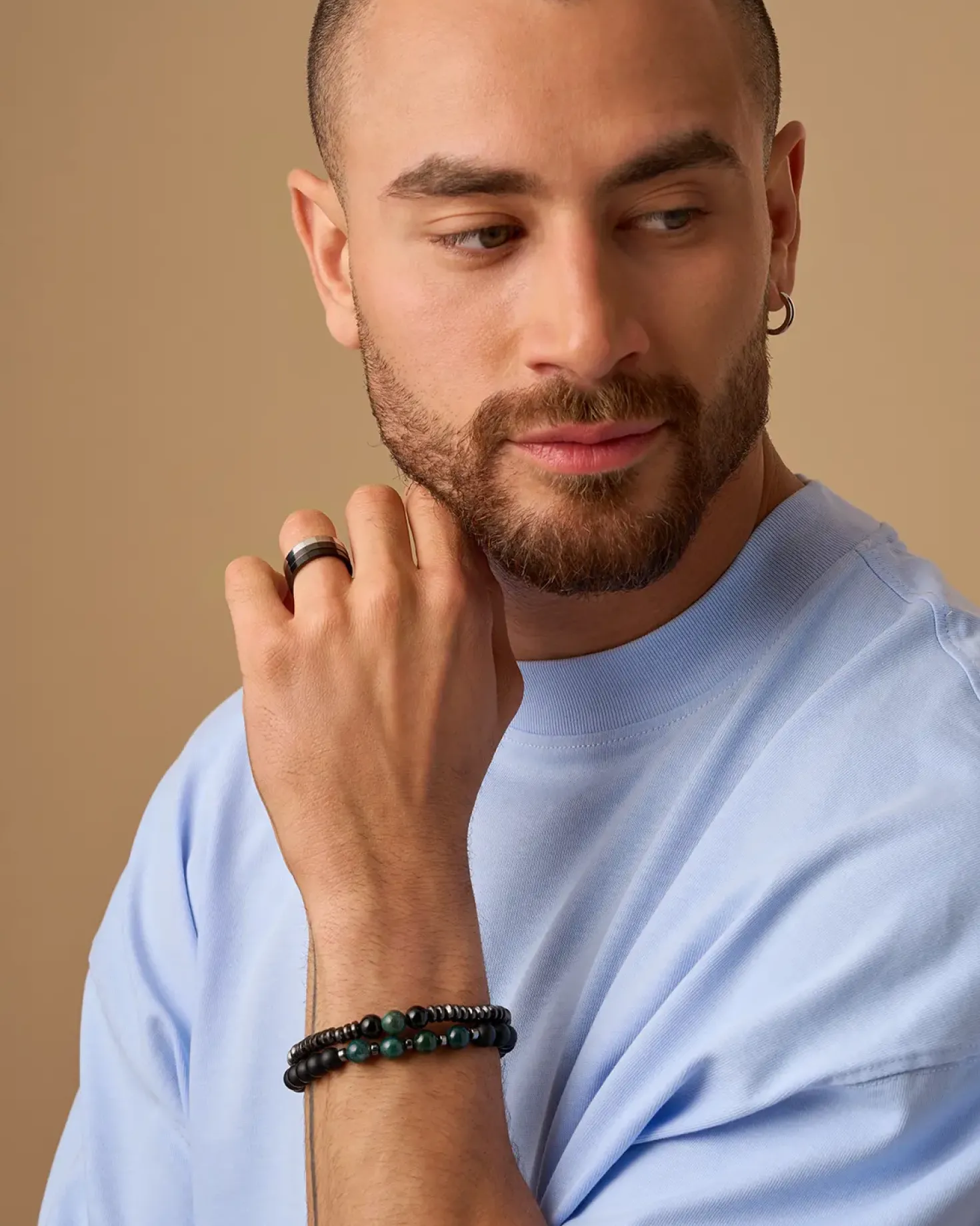 Herren Ring-Set - Silver Shadow