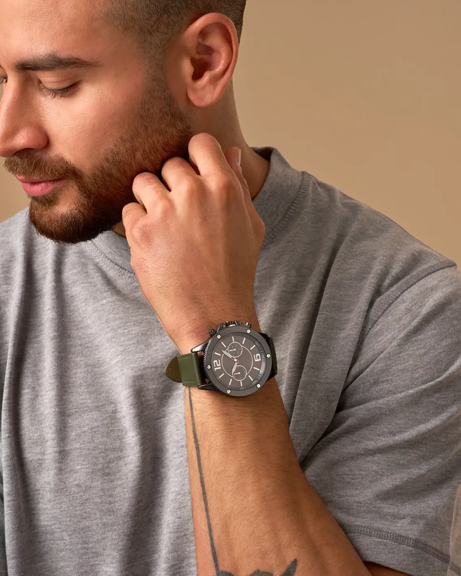 Herren Uhr - Dark Green