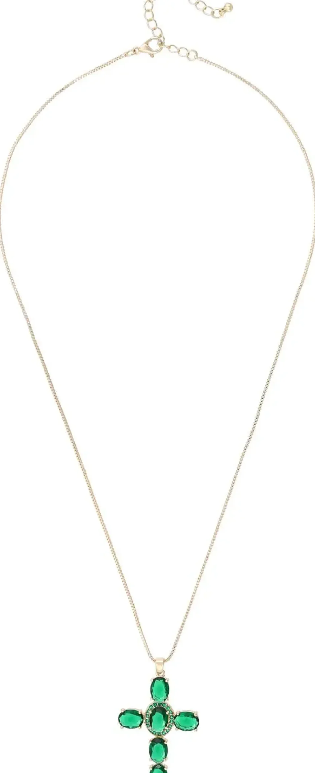 Kette - Emerald Cross