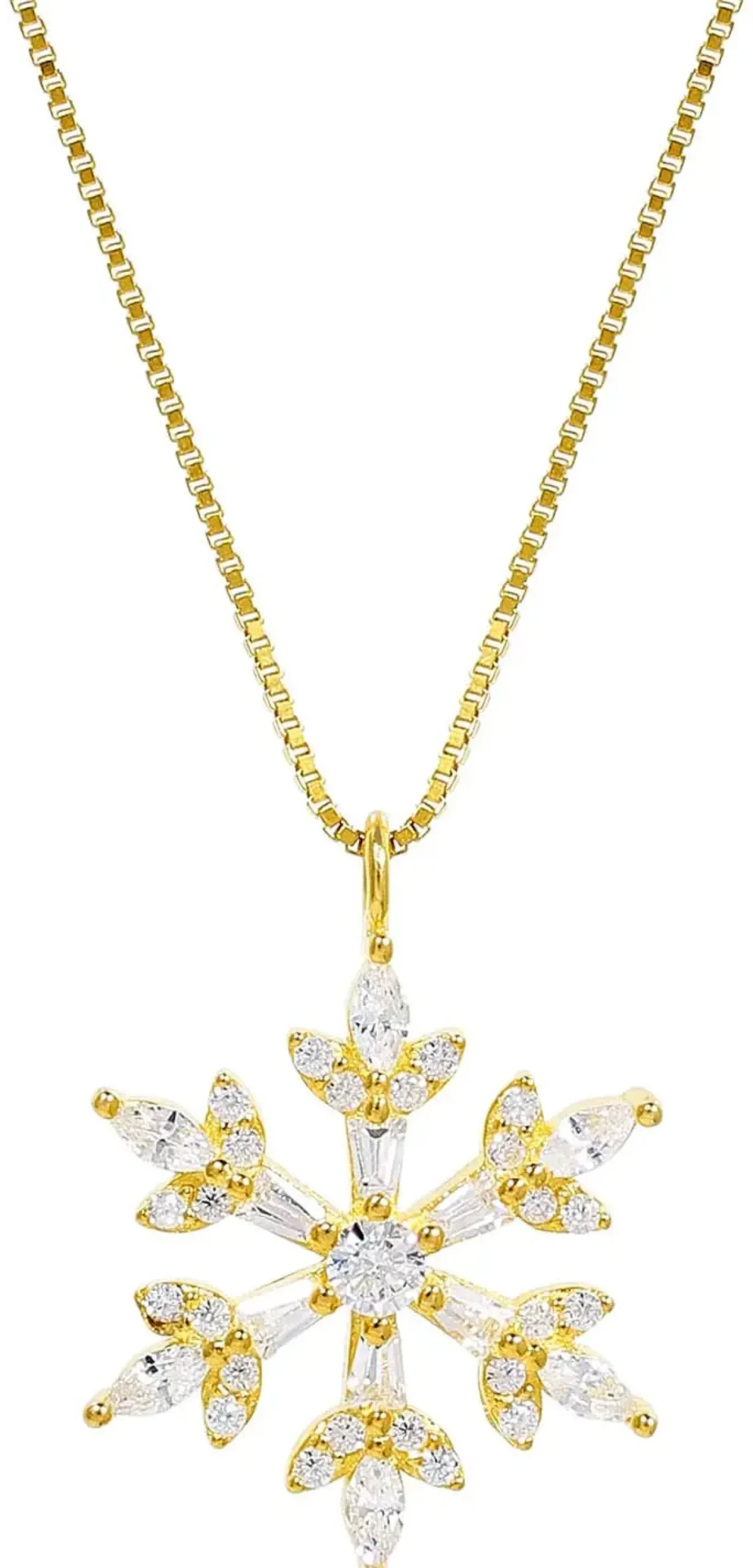 Kette - Golden Snowflake