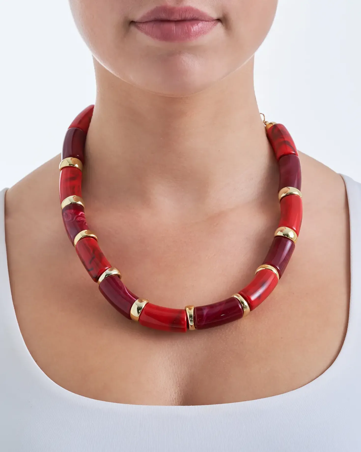 Kette - Red Marble