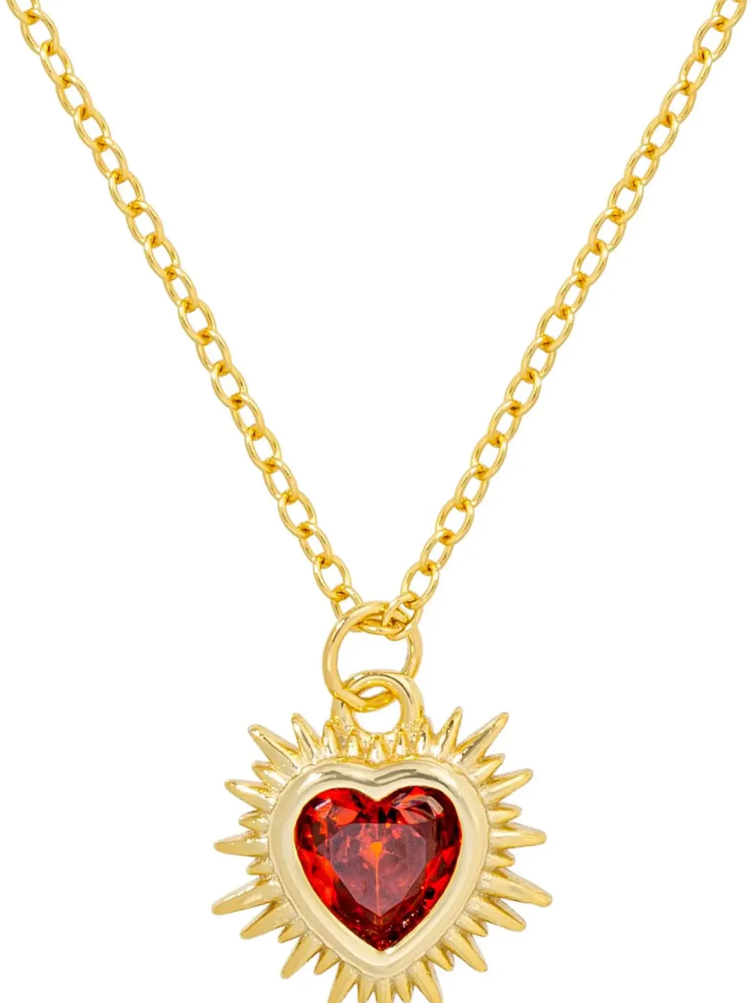 Kette - Red Zirconia