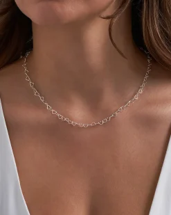 Kette - Silvery Hearts
