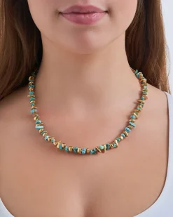 Kette - Turquoise Gold