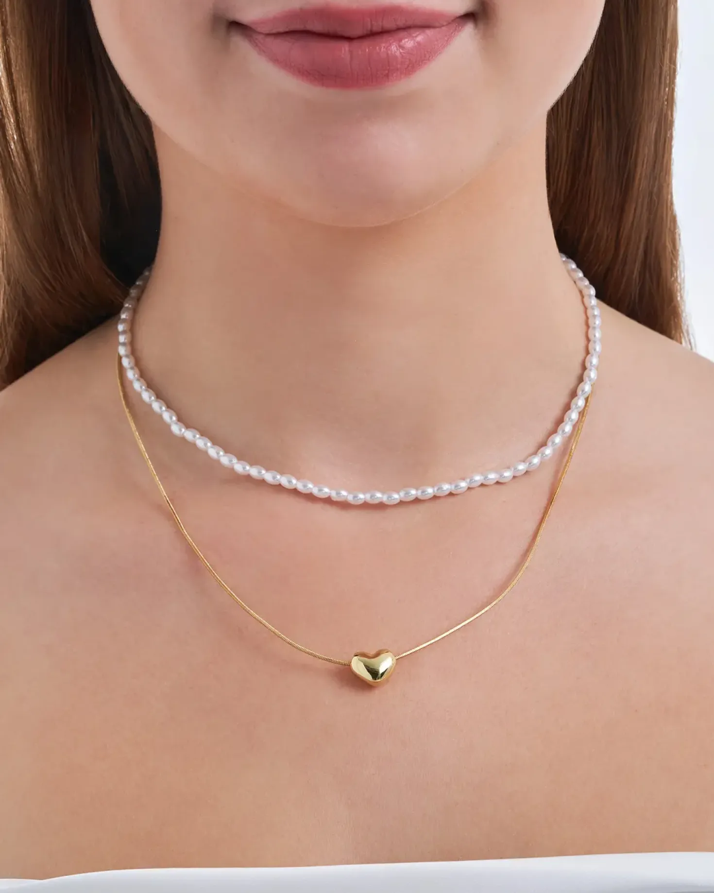 Ketten-Set - Puffy Pearl