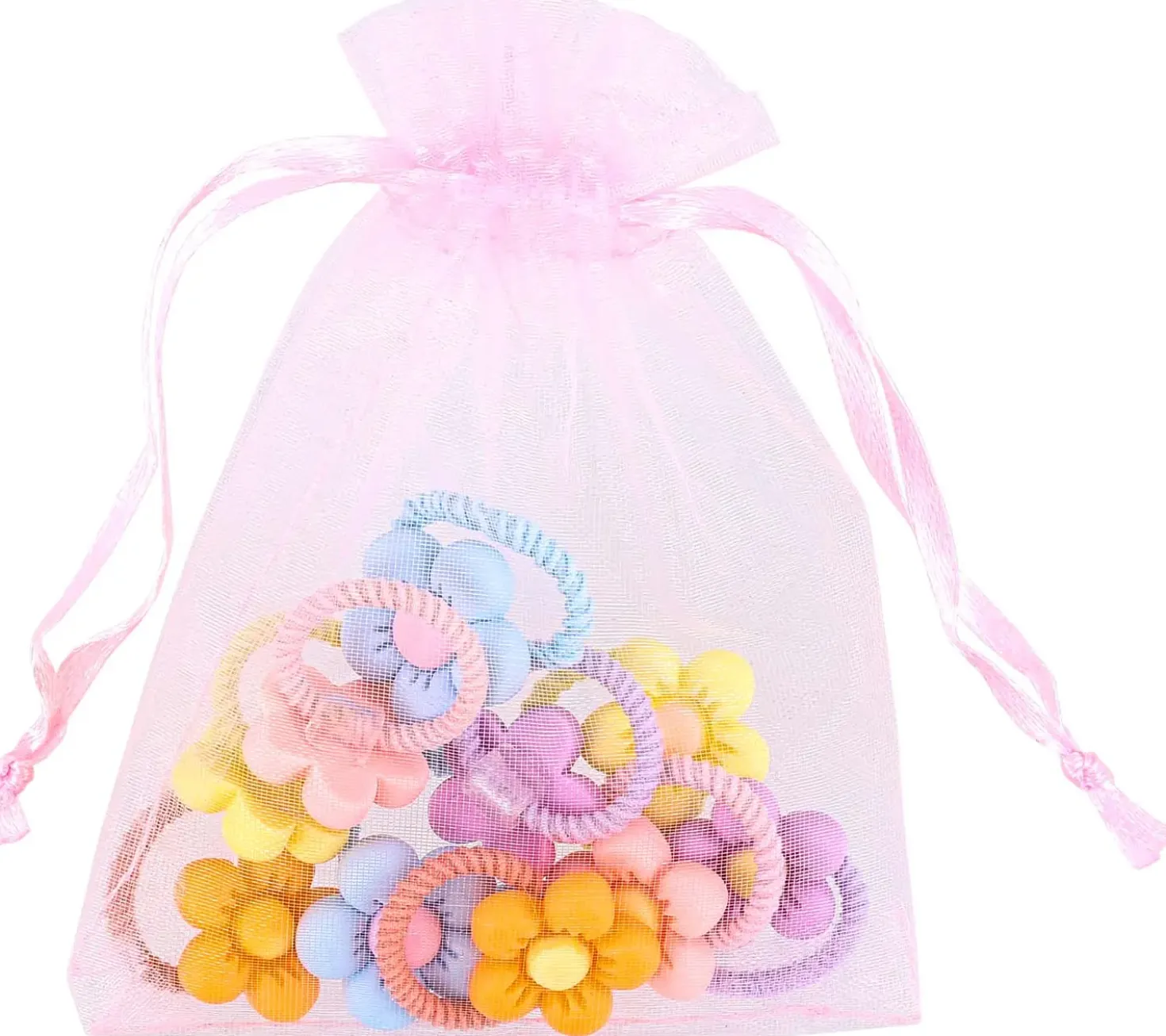 Kinder Haargummi-Set - Happy Flowers