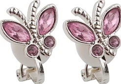 Kinder Ohrclips - butterfly / Rosa
