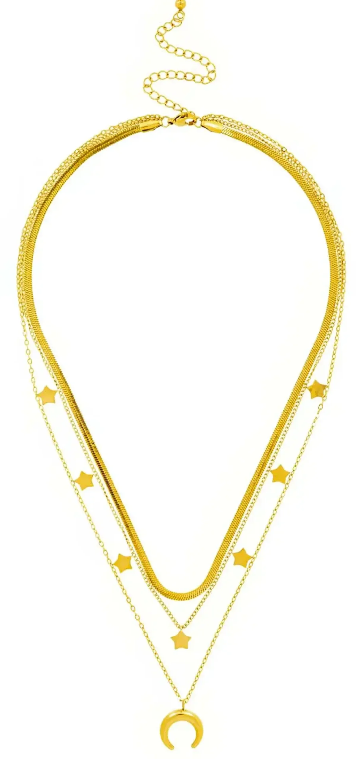 Layering Kette - Golden Trio
