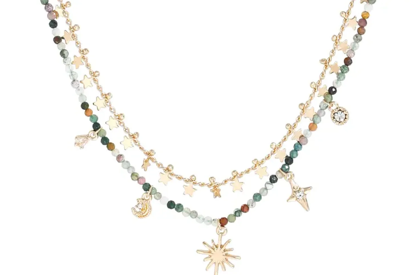 Layering Kette - Agate Stars