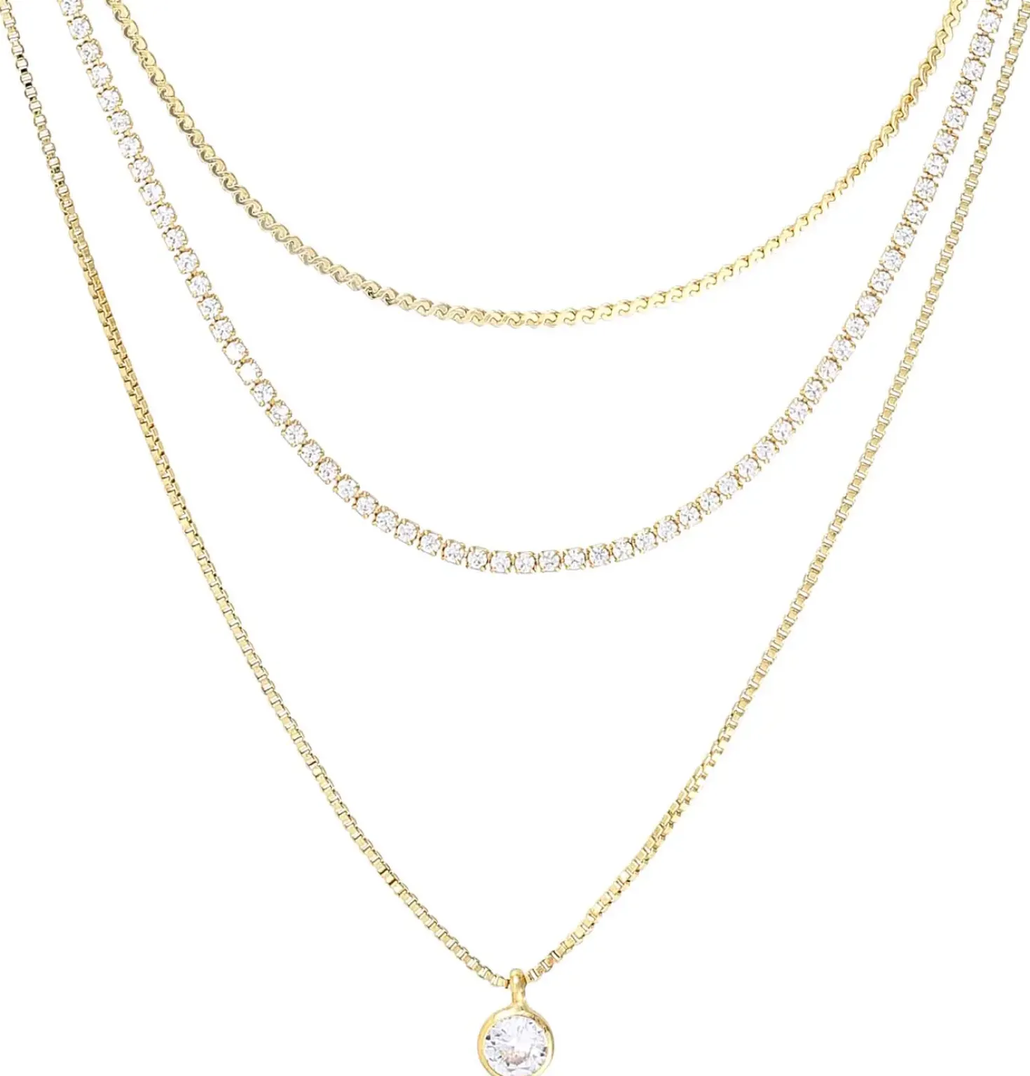 Layering Kette - Basic Trio