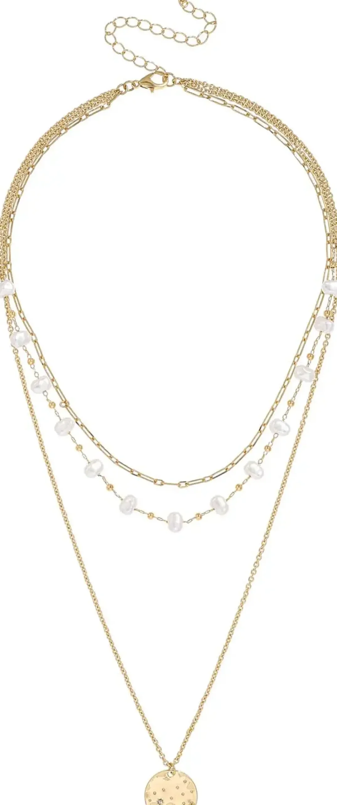 Layering Kette - Beach Pearls