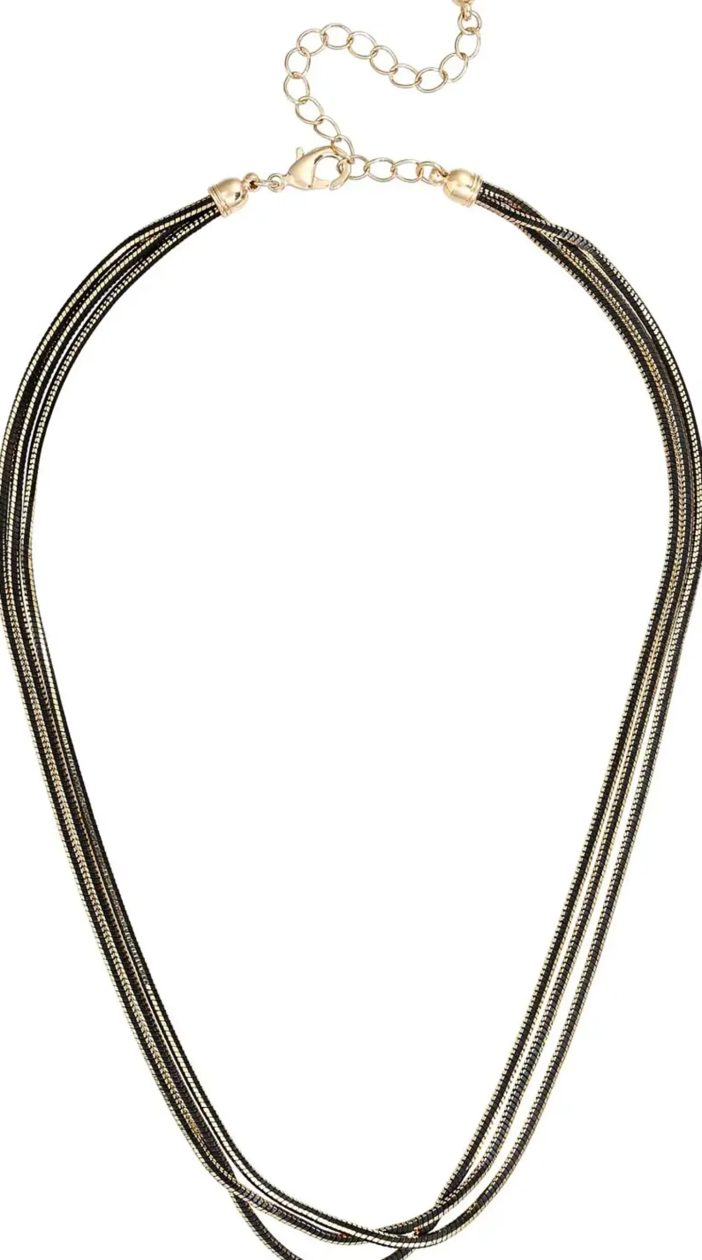 Layering Kette - Black Elegance