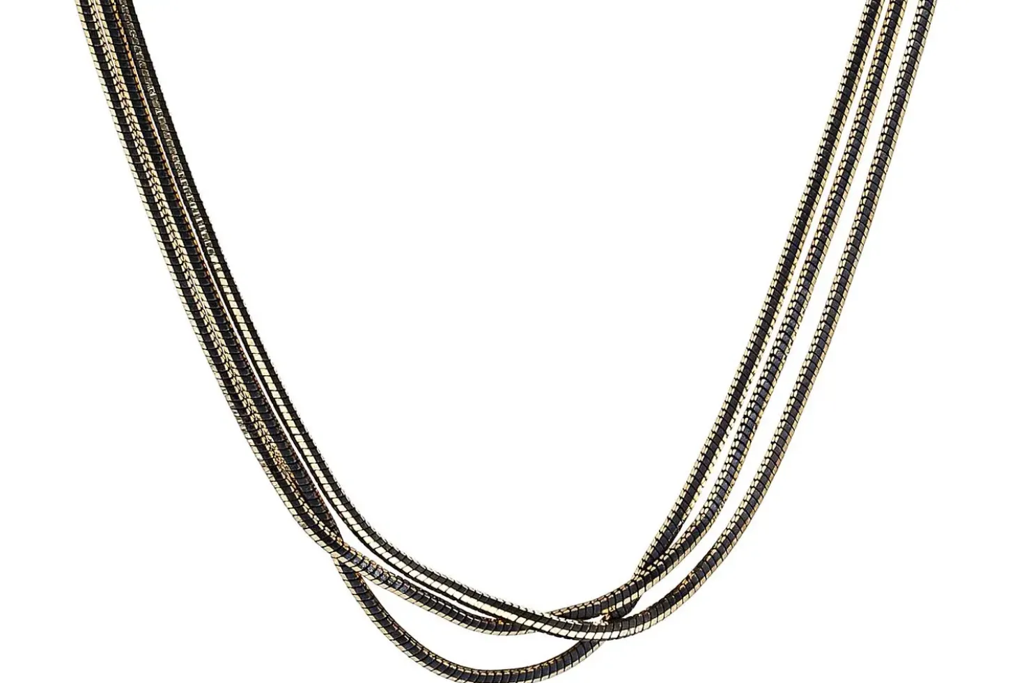 Layering Kette - Black Elegance