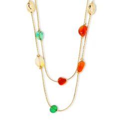 Layering Kette - Colorful Agate