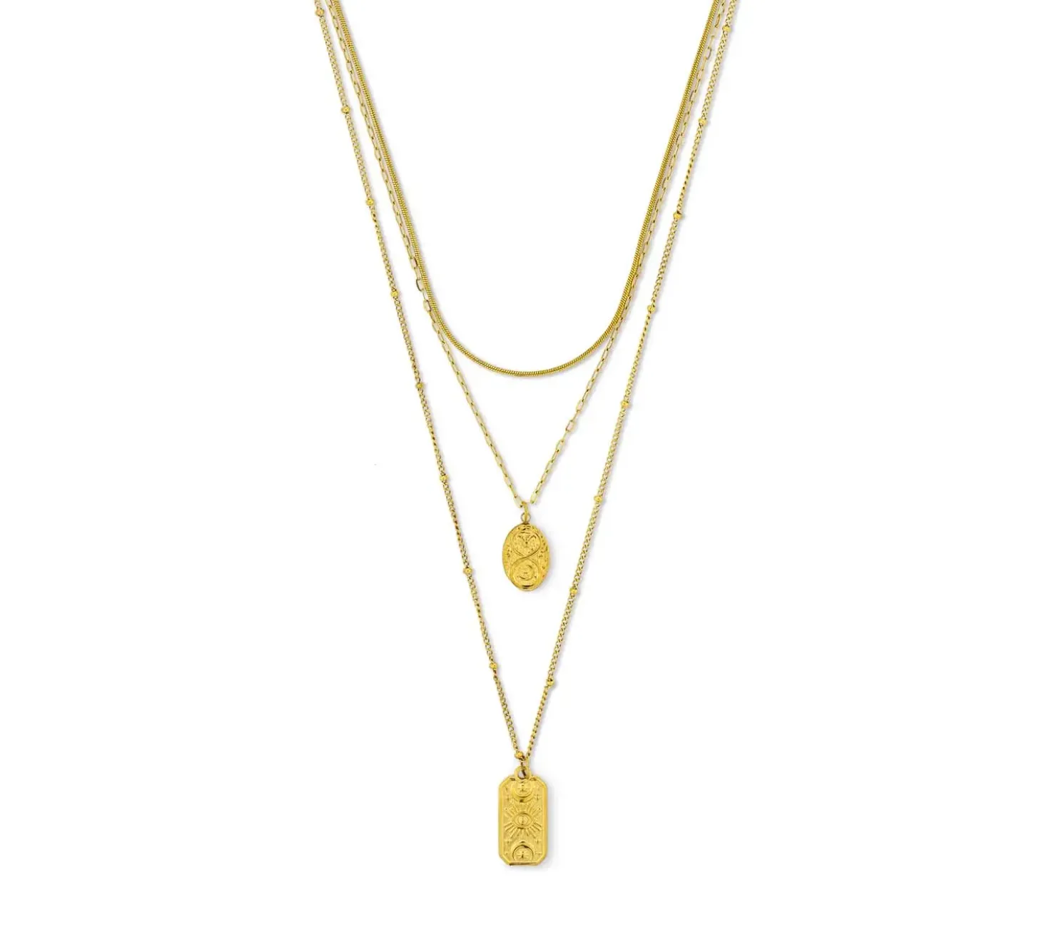 Layering Kette - Double Plate
