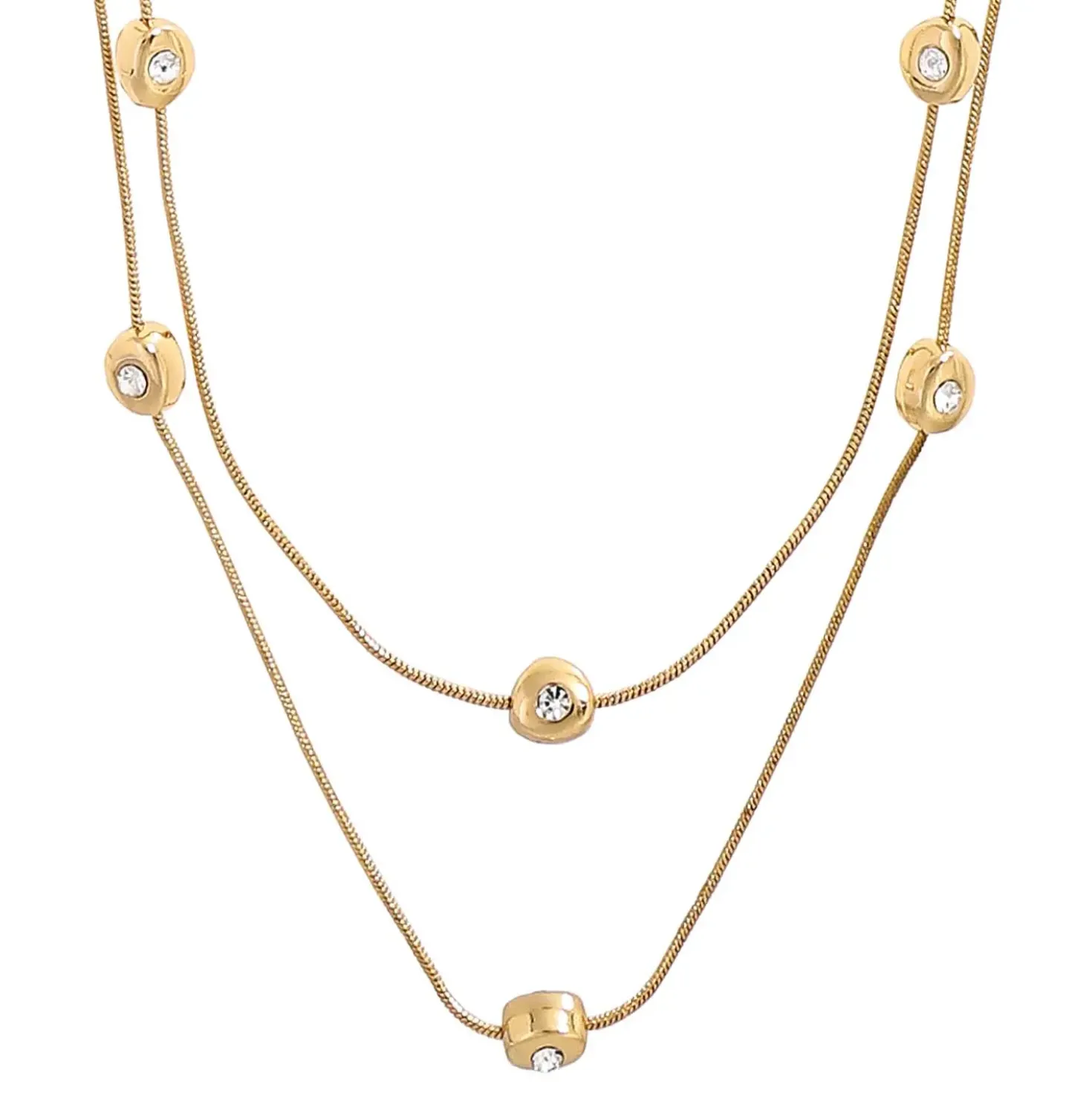 Layering Kette - Double Sparkle