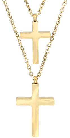 Layering Kette - Glossy Cross