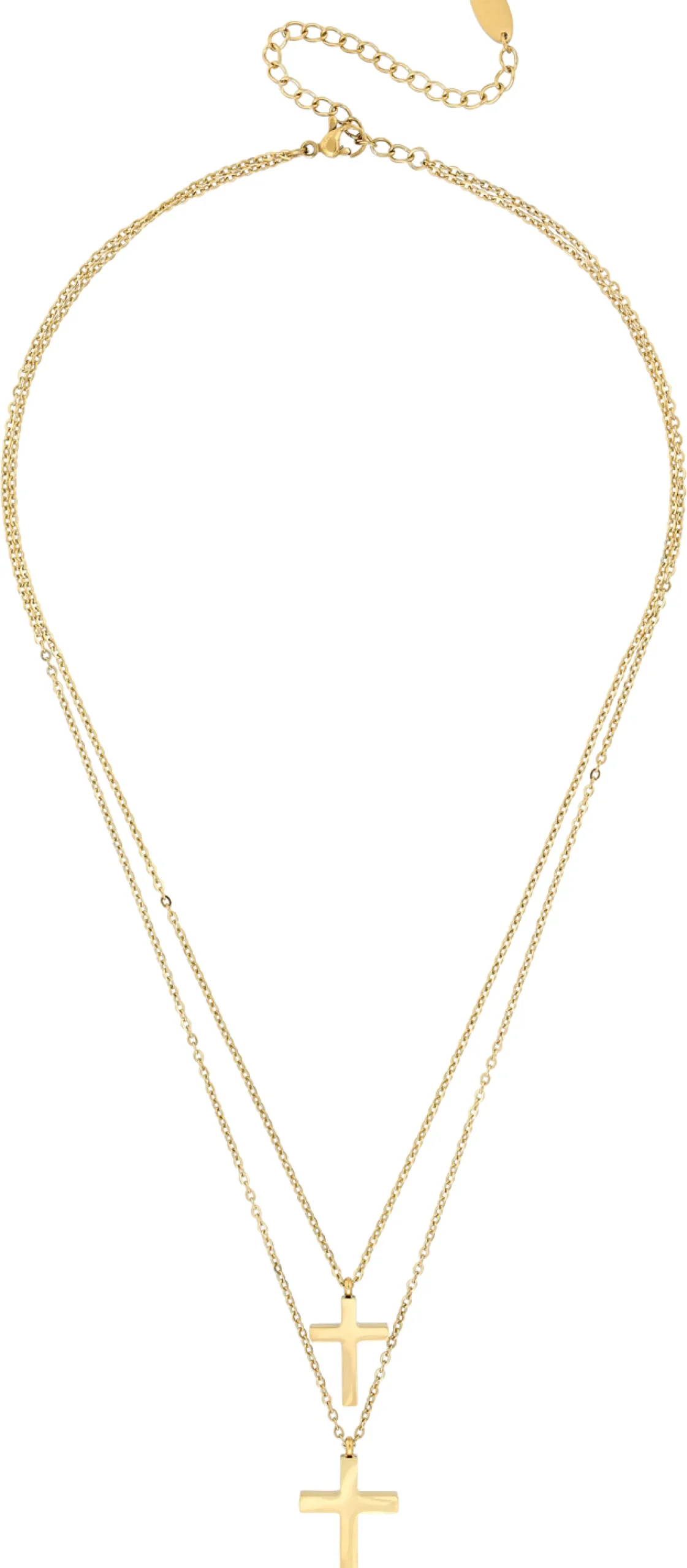 Layering Kette - Glossy Cross