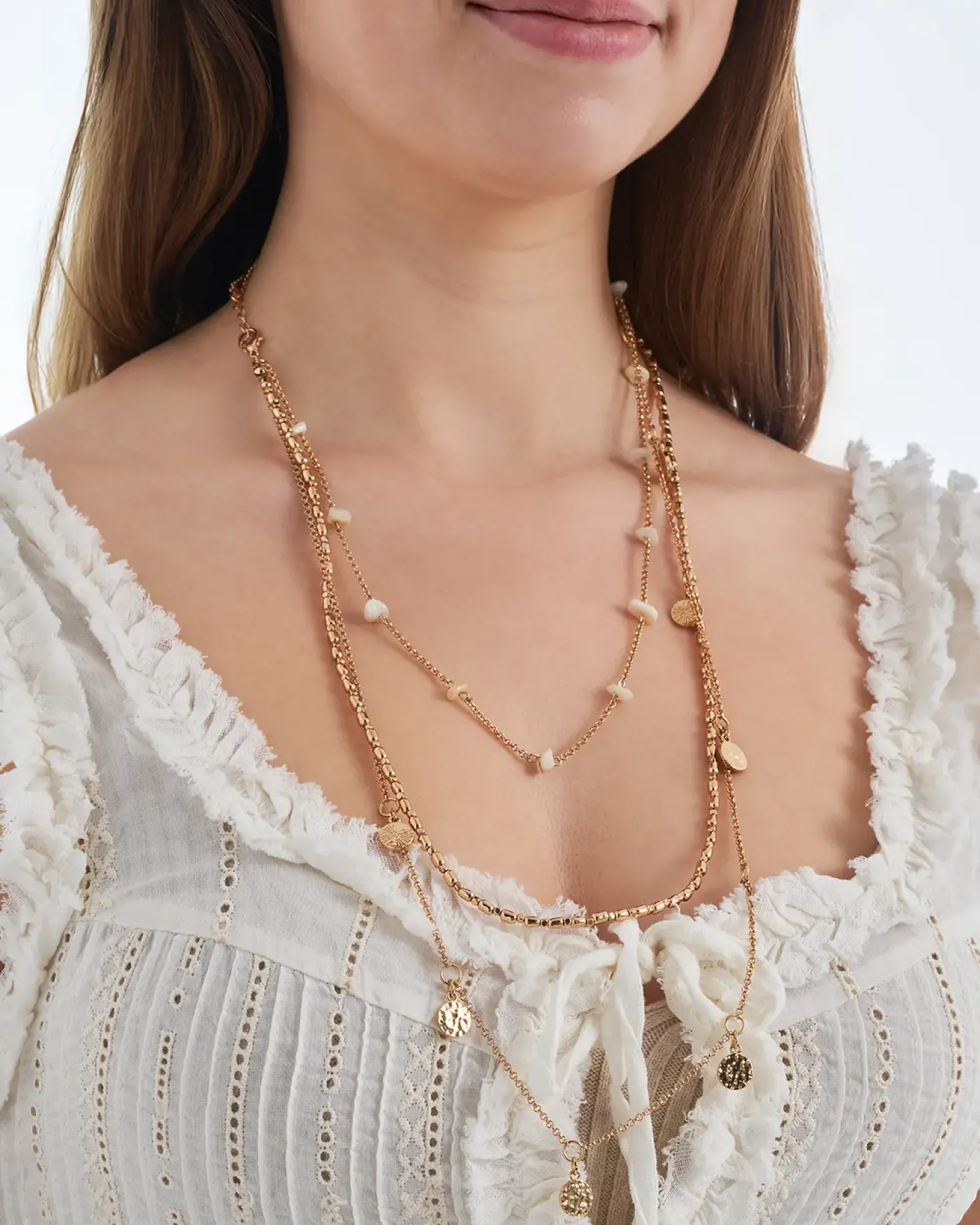 Layering Kette - Golden Charms