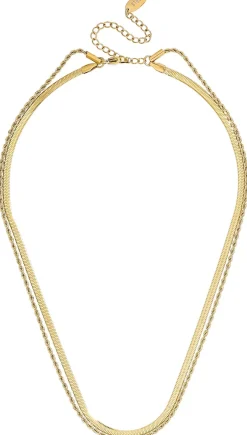 Layering Kette - Golden Steel