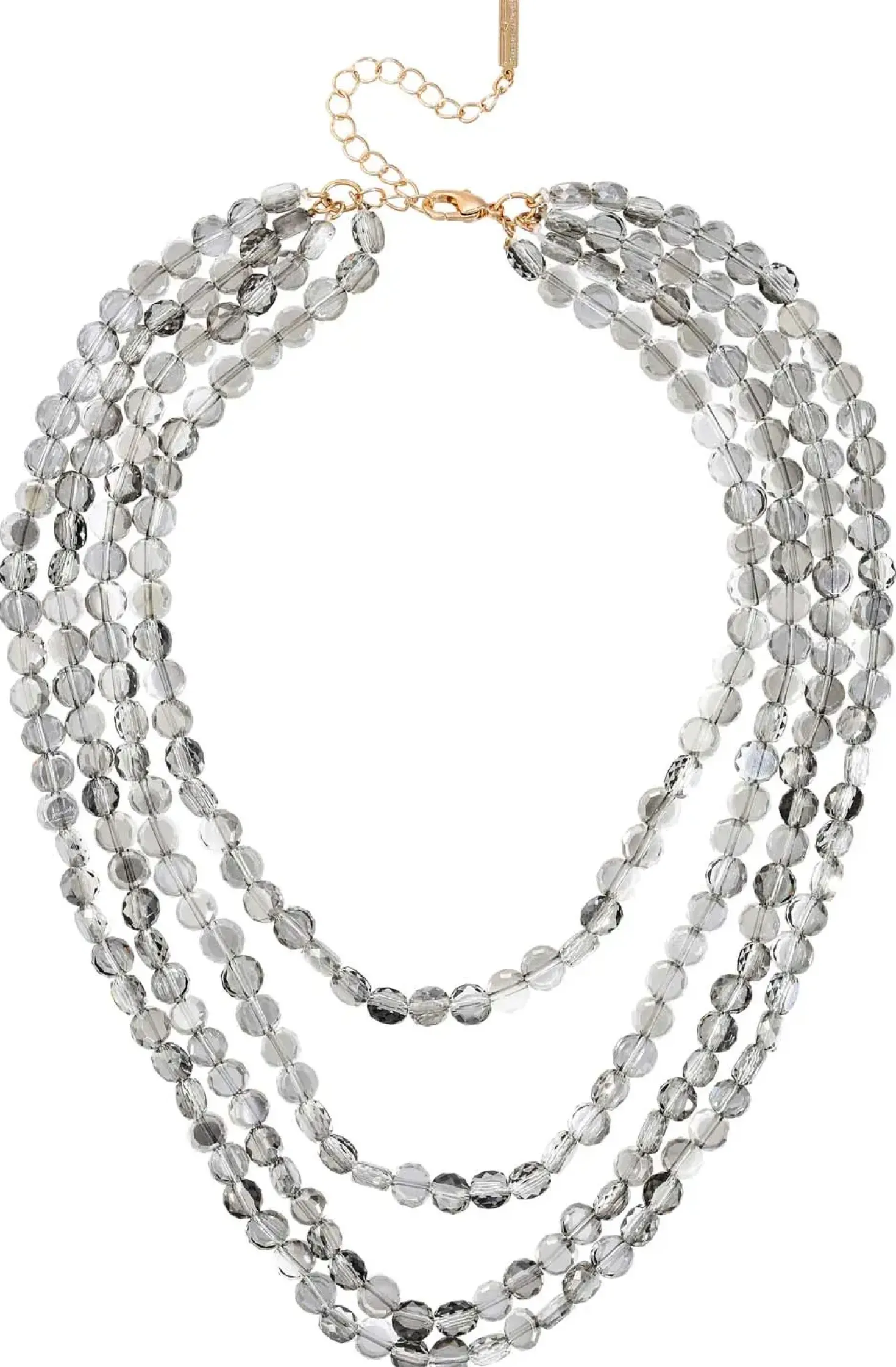 Layering Kette - Grey Pearls