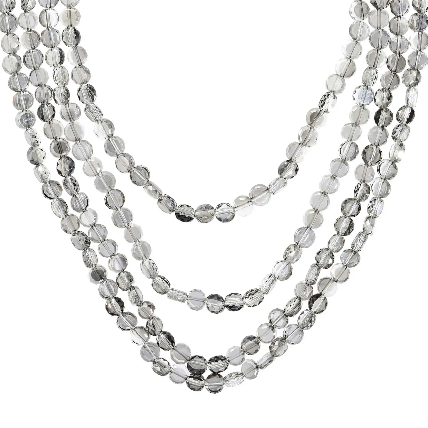 Layering Kette - Grey Pearls