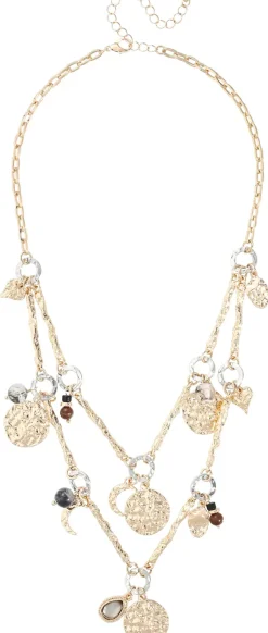 Layering Kette - Hammered Charms