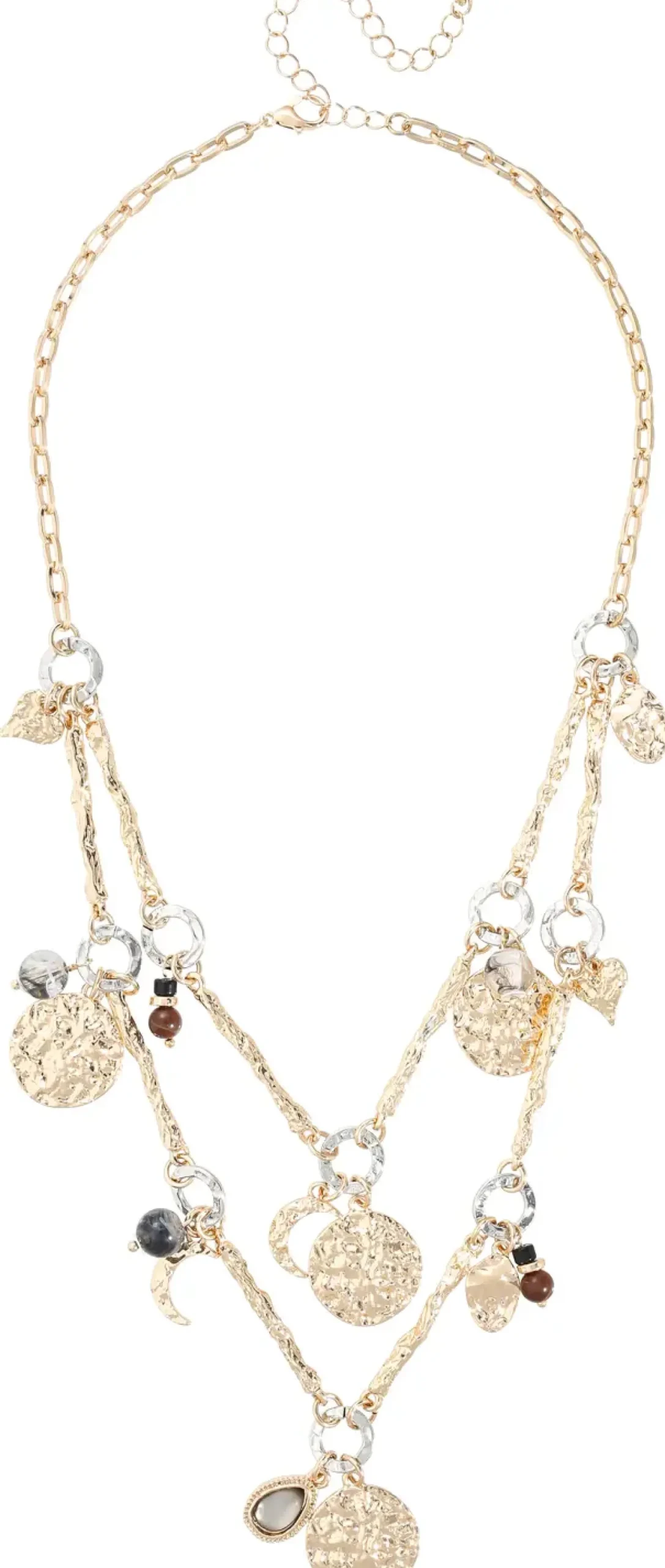 Layering Kette - Hammered Charms