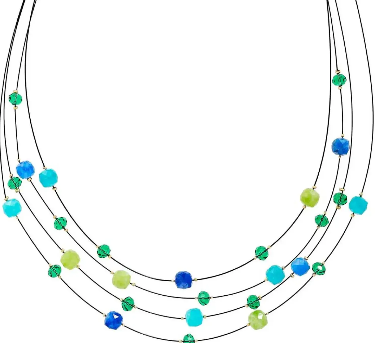 Layering Kette - Jade Stone