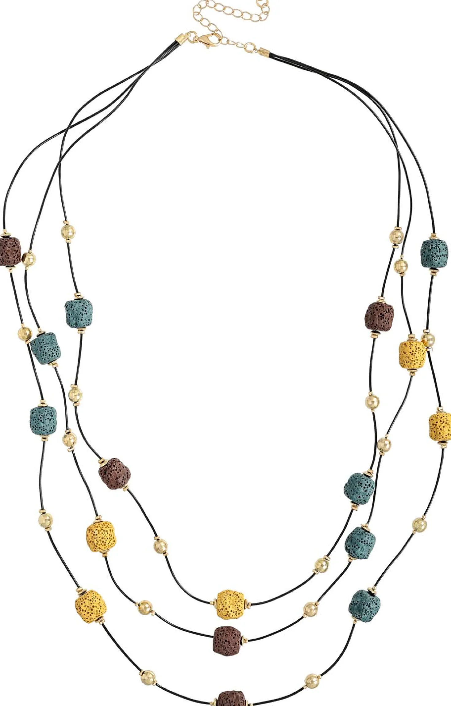 Layering Kette - Lava Stone